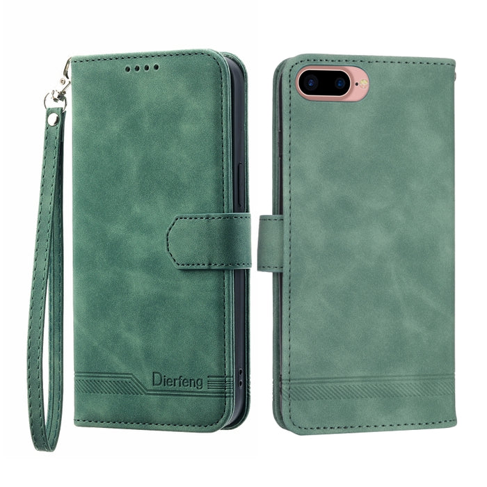 Dierfeng Dream Line TPU + Funda de cuero PU para teléfono, For iPhone XS Max, For iPhone XR, For iPhone X/XS, For iPhone 6 Plus/7 Plus/8 Plus, For iPhone 6/7/8/SE 2020/SE 2022