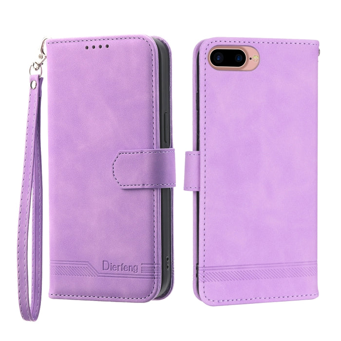 Dierfeng Dream Line TPU + Funda de cuero PU para teléfono, For iPhone XS Max, For iPhone XR, For iPhone X/XS, For iPhone 6 Plus/7 Plus/8 Plus, For iPhone 6/7/8/SE 2020/SE 2022