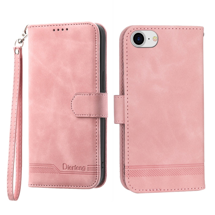 Dierfeng Dream Line TPU + Funda de cuero PU para teléfono, For iPhone XS Max, For iPhone XR, For iPhone X/XS, For iPhone 6 Plus/7 Plus/8 Plus, For iPhone 6/7/8/SE 2020/SE 2022