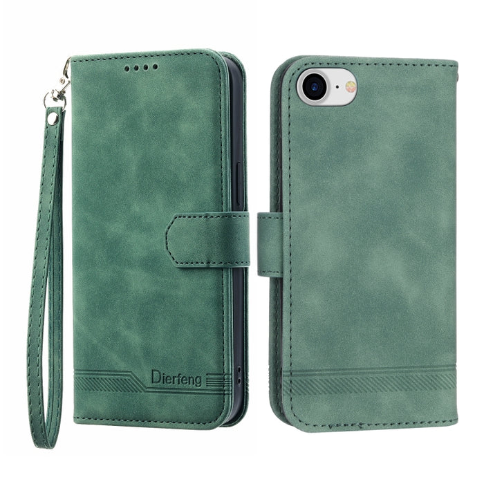 Dierfeng Dream Line TPU + Funda de cuero PU para teléfono, For iPhone XS Max, For iPhone XR, For iPhone X/XS, For iPhone 6 Plus/7 Plus/8 Plus, For iPhone 6/7/8/SE 2020/SE 2022