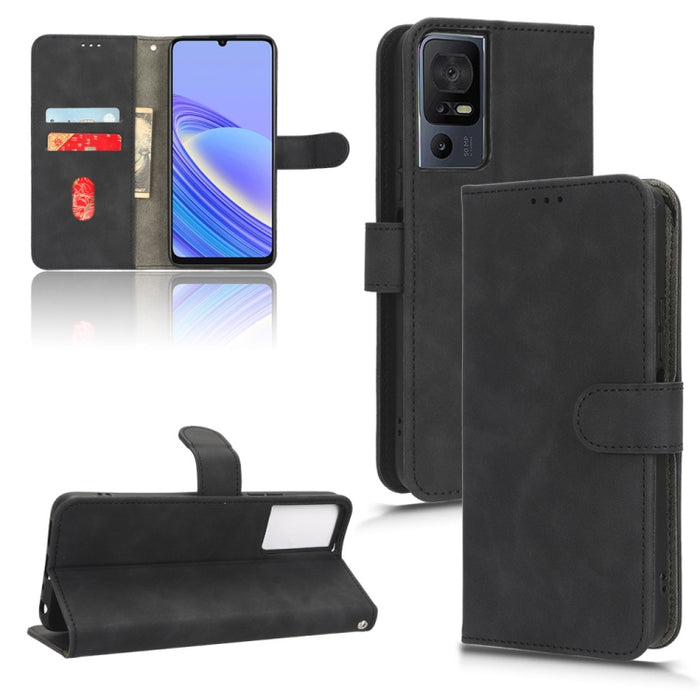Estuche para teléfono de cuero con tapa magnética Skin Feel, For TCL 40SE, For Xiaomi Redmi K60 / K60 Pro, For ZTE Libero 5G III