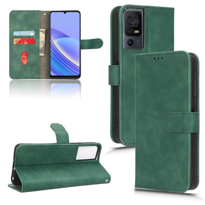 Estuche para teléfono de cuero con tapa magnética Skin Feel, For TCL 40SE, For Xiaomi Redmi K60 / K60 Pro, For ZTE Libero 5G III