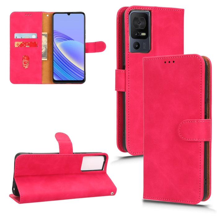 Estuche para teléfono de cuero con tapa magnética Skin Feel, For TCL 40SE, For Xiaomi Redmi K60 / K60 Pro, For ZTE Libero 5G III