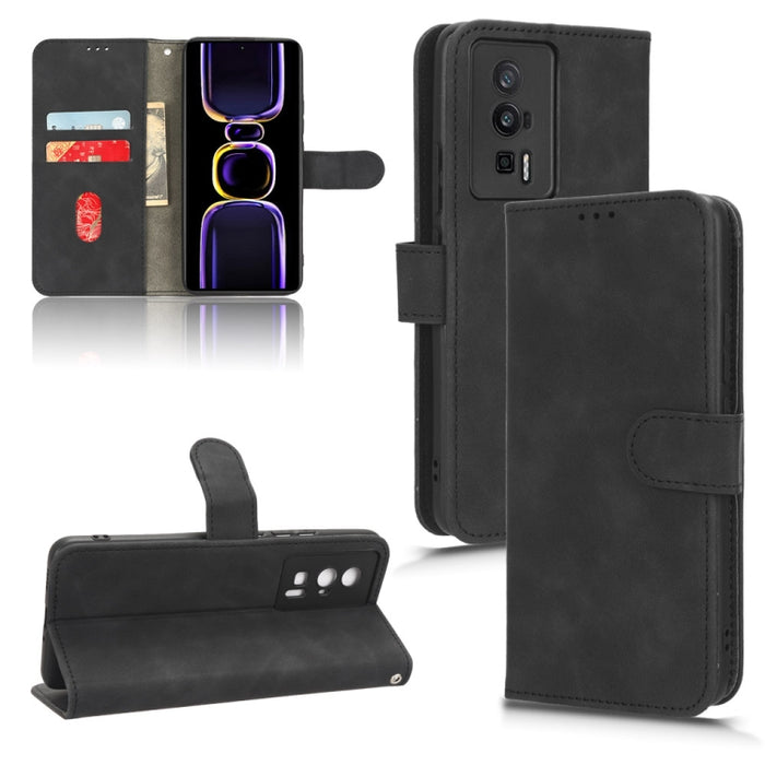 Estuche para teléfono de cuero con tapa magnética Skin Feel, For TCL 40SE, For Xiaomi Redmi K60 / K60 Pro, For ZTE Libero 5G III