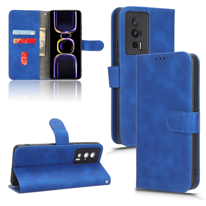 Estuche para teléfono de cuero con tapa magnética Skin Feel, For TCL 40SE, For Xiaomi Redmi K60 / K60 Pro, For ZTE Libero 5G III