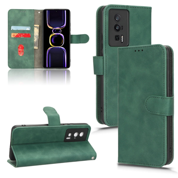 Estuche para teléfono de cuero con tapa magnética Skin Feel, For TCL 40SE, For Xiaomi Redmi K60 / K60 Pro, For ZTE Libero 5G III