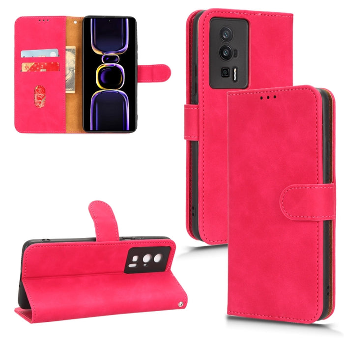 Estuche para teléfono de cuero con tapa magnética Skin Feel, For TCL 40SE, For Xiaomi Redmi K60 / K60 Pro, For ZTE Libero 5G III