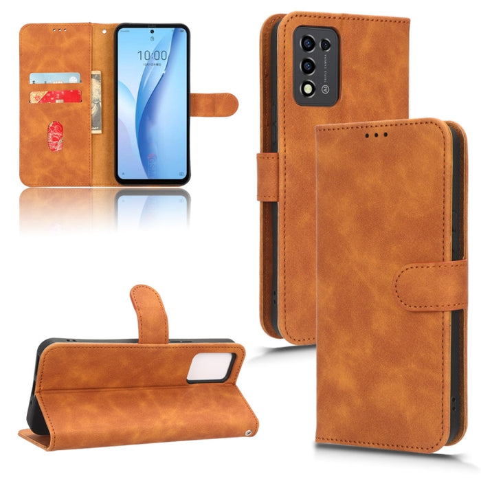 Estuche para teléfono de cuero con tapa magnética Skin Feel, For TCL 40SE, For Xiaomi Redmi K60 / K60 Pro, For ZTE Libero 5G III