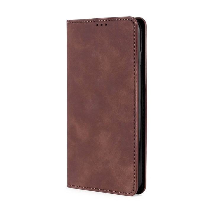 Estuche para teléfono de cuero con tapa horizontal magnética con sensación de piel, For TCL 40 SE, For TCL 405 / 406 / 408, For vivo S16 / S16 Pro, For vivo Y02 4G, For Fujitsu Arrows N F-51C, For Xiaomi Redmi K60E, For Xiaomi Redmi K60 / K60 Pro      ...