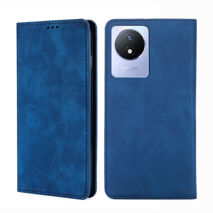 Estuche para teléfono de cuero con tapa horizontal magnética con sensación de piel, For TCL 40 SE, For TCL 405 / 406 / 408, For vivo S16 / S16 Pro, For vivo Y02 4G, For Fujitsu Arrows N F-51C, For Xiaomi Redmi K60E, For Xiaomi Redmi K60 / K60 Pro      ...