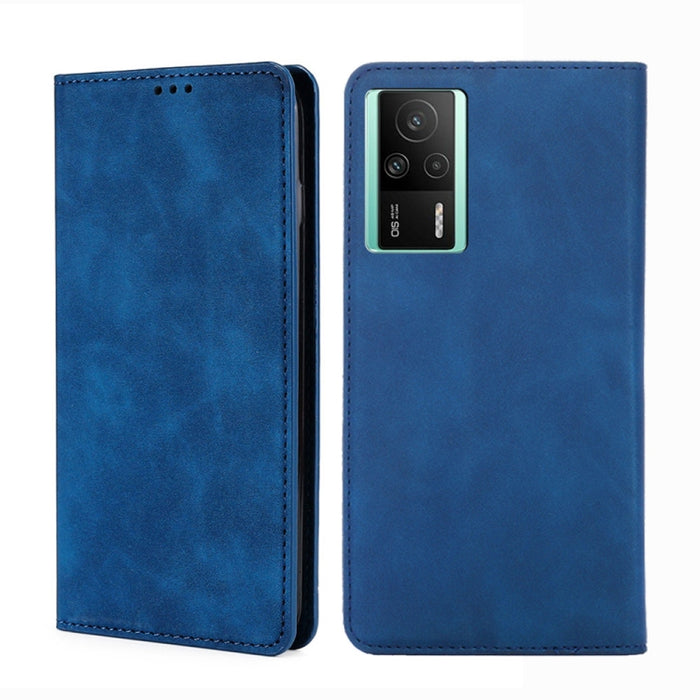 Estuche para teléfono de cuero con tapa horizontal magnética con sensación de piel, For TCL 40 SE, For TCL 405 / 406 / 408, For vivo S16 / S16 Pro, For vivo Y02 4G, For Fujitsu Arrows N F-51C, For Xiaomi Redmi K60E, For Xiaomi Redmi K60 / K60 Pro      ...