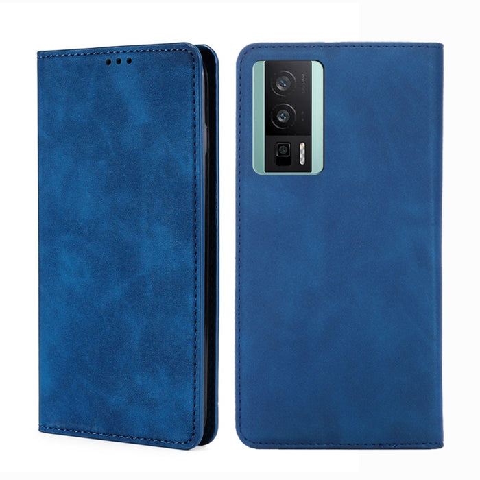 Estuche para teléfono de cuero con tapa horizontal magnética con sensación de piel, For TCL 40 SE, For TCL 405 / 406 / 408, For vivo S16 / S16 Pro, For vivo Y02 4G, For Fujitsu Arrows N F-51C, For Xiaomi Redmi K60E, For Xiaomi Redmi K60 / K60 Pro      ...