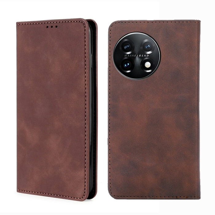 Estuche para teléfono de cuero con tapa horizontal magnética con sensación de piel, For TCL 40 SE, For TCL 405 / 406 / 408, For vivo S16 / S16 Pro, For vivo Y02 4G, For Fujitsu Arrows N F-51C, For Xiaomi Redmi K60E, For Xiaomi Redmi K60 / K60 Pro      ...