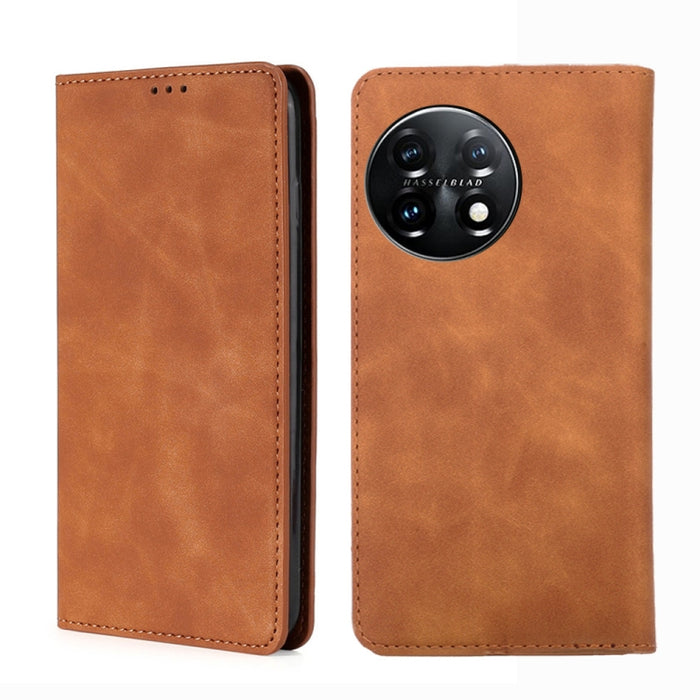 Estuche para teléfono de cuero con tapa horizontal magnética con sensación de piel, For TCL 40 SE, For TCL 405 / 406 / 408, For vivo S16 / S16 Pro, For vivo Y02 4G, For Fujitsu Arrows N F-51C, For Xiaomi Redmi K60E, For Xiaomi Redmi K60 / K60 Pro      ...