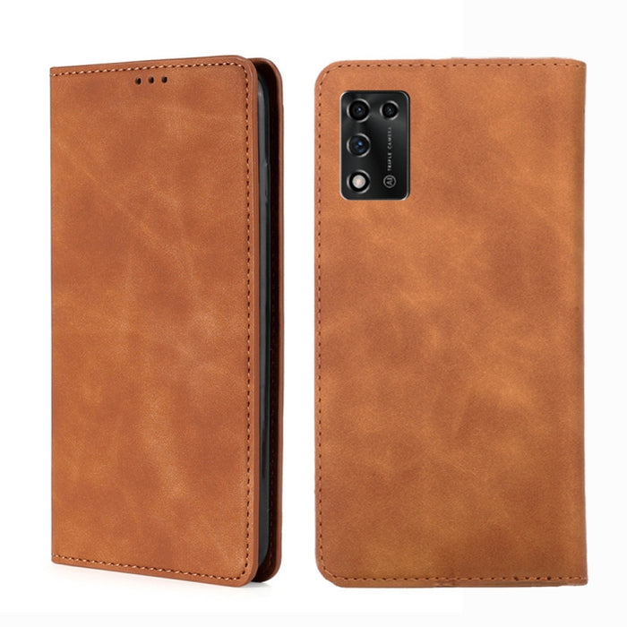Estuche para teléfono de cuero con tapa horizontal magnética con sensación de piel, For TCL 40 SE, For TCL 405 / 406 / 408, For vivo S16 / S16 Pro, For vivo Y02 4G, For Fujitsu Arrows N F-51C, For Xiaomi Redmi K60E, For Xiaomi Redmi K60 / K60 Pro      ...