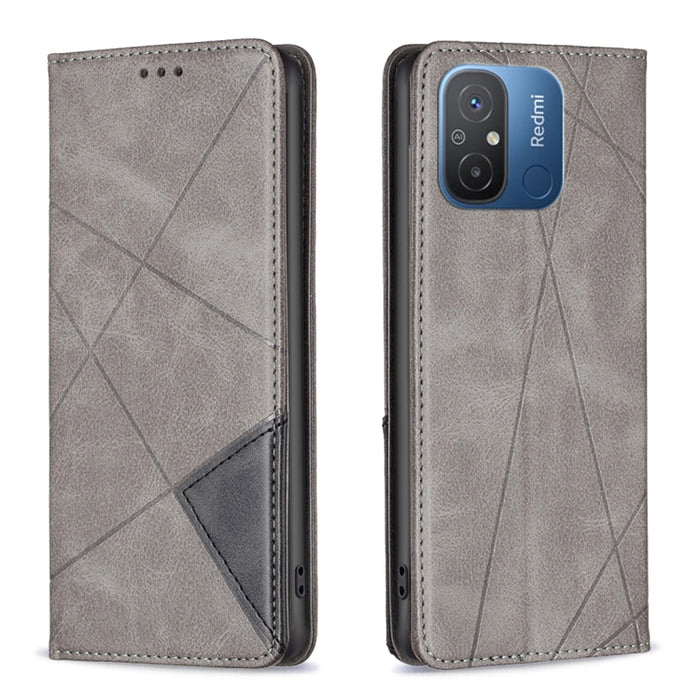 Estuche para teléfono de cuero magnético invisible prismático, For vivo Y02 4G, For Xiaomi Redmi 12C, For Xiaomi Redmi K60 / K60 Pro, For Xiaomi Redmi Note 12 Pro+ Global, For Xiaomi Redmi Note 12 Pro 5G Global, For Xiaomi Redmi Note 12 Global
