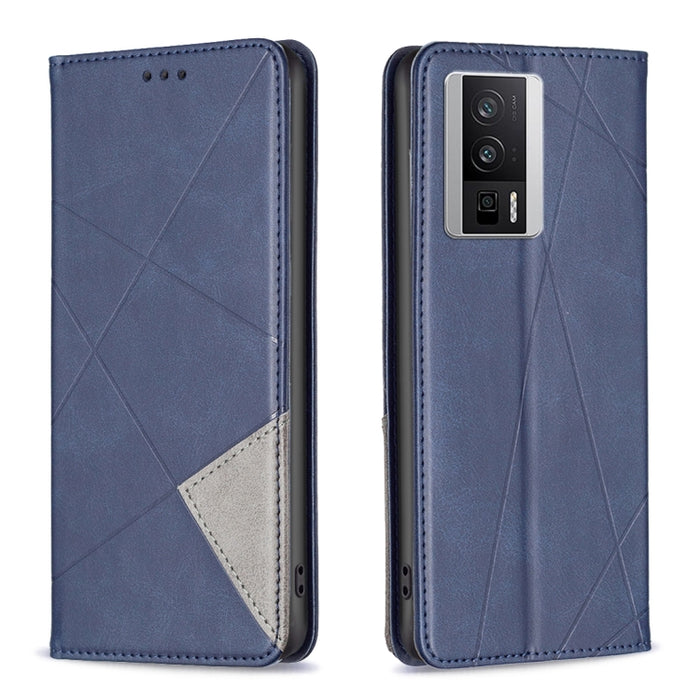 Estuche para teléfono de cuero magnético invisible prismático, For vivo Y02 4G, For Xiaomi Redmi 12C, For Xiaomi Redmi K60 / K60 Pro, For Xiaomi Redmi Note 12 Pro+ Global, For Xiaomi Redmi Note 12 Pro 5G Global, For Xiaomi Redmi Note 12 Global