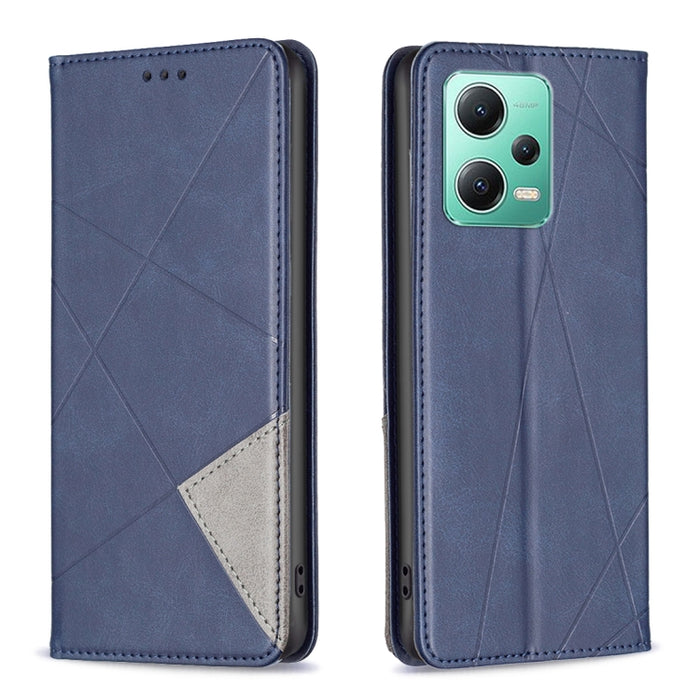 Estuche para teléfono de cuero magnético invisible prismático, For vivo Y02 4G, For Xiaomi Redmi 12C, For Xiaomi Redmi K60 / K60 Pro, For Xiaomi Redmi Note 12 Pro+ Global, For Xiaomi Redmi Note 12 Pro 5G Global, For Xiaomi Redmi Note 12 Global