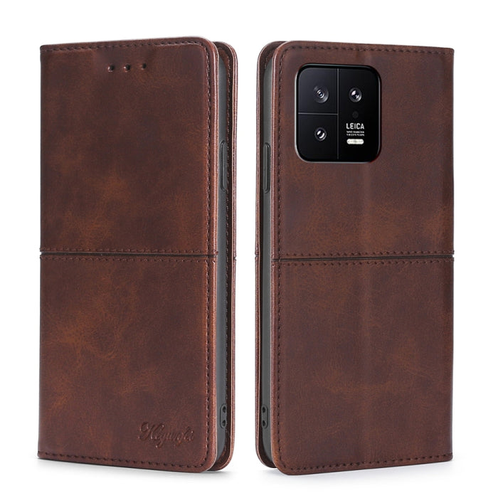 Estuche para teléfono de cuero con tapa horizontal magnética con textura de vaca, For Xiaomi 13, For Xiaomi 13 Pro, For Honor 80 SE, For Google Pixel 7a