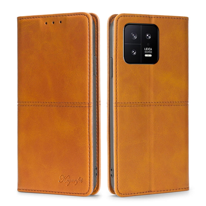 Estuche para teléfono de cuero con tapa horizontal magnética con textura de vaca, For Xiaomi 13, For Xiaomi 13 Pro, For Honor 80 SE, For Google Pixel 7a
