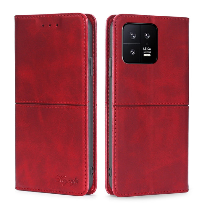 Estuche para teléfono de cuero con tapa horizontal magnética con textura de vaca, For Xiaomi 13, For Xiaomi 13 Pro, For Honor 80 SE, For Google Pixel 7a
