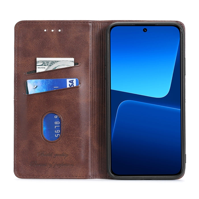 Estuche para teléfono de cuero con tapa horizontal magnética con textura de vaca, For Xiaomi 13, For Xiaomi 13 Pro, For Honor 80 SE, For Google Pixel 7a