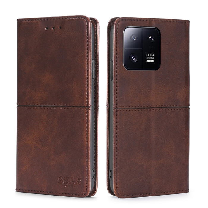 Estuche para teléfono de cuero con tapa horizontal magnética con textura de vaca, For Xiaomi 13, For Xiaomi 13 Pro, For Honor 80 SE, For Google Pixel 7a
