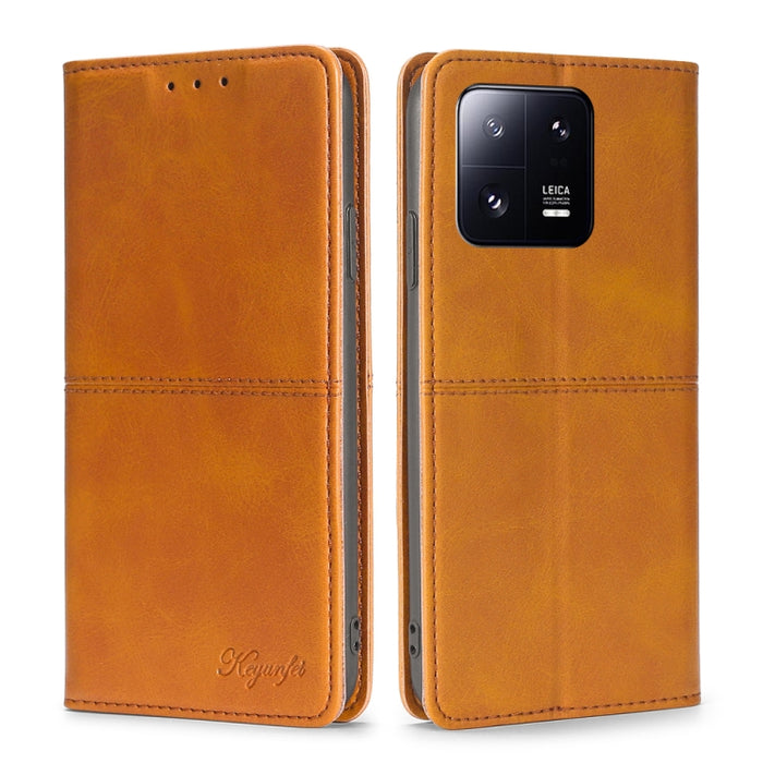 Estuche para teléfono de cuero con tapa horizontal magnética con textura de vaca, For Xiaomi 13, For Xiaomi 13 Pro, For Honor 80 SE, For Google Pixel 7a
