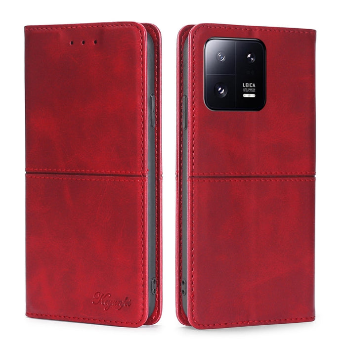 Estuche para teléfono de cuero con tapa horizontal magnética con textura de vaca, For Xiaomi 13, For Xiaomi 13 Pro, For Honor 80 SE, For Google Pixel 7a