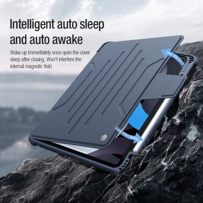 NILLKIN Bumper Snapsafe Estuche de cuero multifuncional para tableta con ranura para bolígrafo, For iPad Pro 12.9 2022