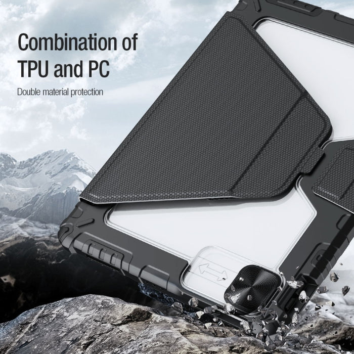 NILLKIN Bumper Snapsafe Estuche de cuero multifuncional para tableta con ranura para bolígrafo, For iPad Pro 12.9 2022