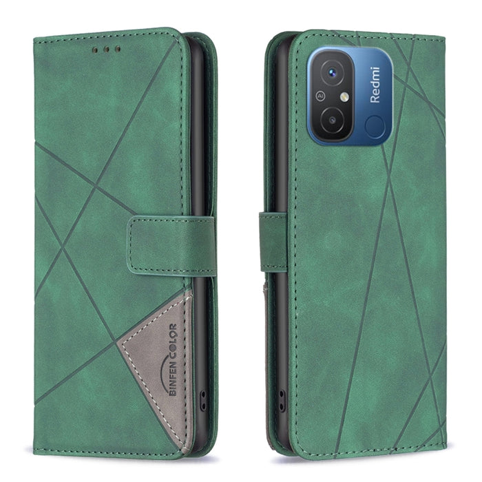 Caja de teléfono de cuero con textura de rombos con hebilla magnética, For vivo Y02 4G, For Xiaomi Redmi 12C, For Xiaomi Redmi K60 / K60 Pro, For Xiaomi Redmi Note 12 Pro+ Global, For Xiaomi Redmi Note 12 Pro 5G Global, For Xiaomi Redmi Note 12 Global