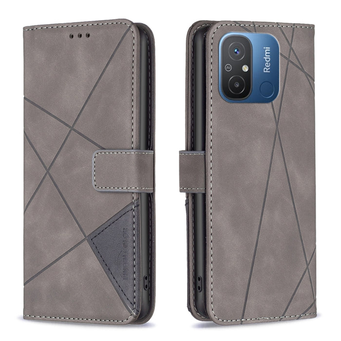 Caja de teléfono de cuero con textura de rombos con hebilla magnética, For vivo Y02 4G, For Xiaomi Redmi 12C, For Xiaomi Redmi K60 / K60 Pro, For Xiaomi Redmi Note 12 Pro+ Global, For Xiaomi Redmi Note 12 Pro 5G Global, For Xiaomi Redmi Note 12 Global