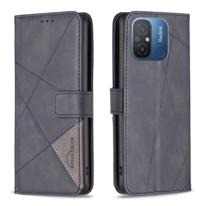 Caja de teléfono de cuero con textura de rombos con hebilla magnética, For vivo Y02 4G, For Xiaomi Redmi 12C, For Xiaomi Redmi K60 / K60 Pro, For Xiaomi Redmi Note 12 Pro+ Global, For Xiaomi Redmi Note 12 Pro 5G Global, For Xiaomi Redmi Note 12 Global