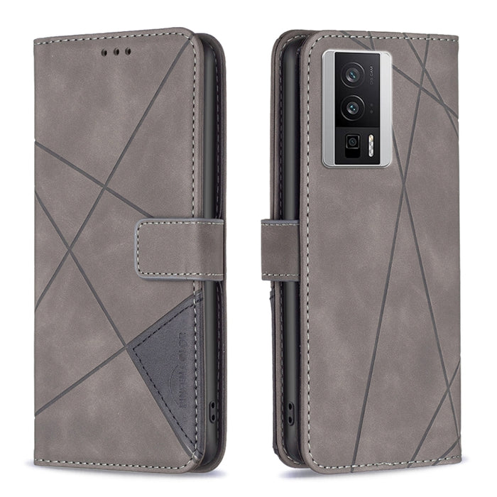 Caja de teléfono de cuero con textura de rombos con hebilla magnética, For vivo Y02 4G, For Xiaomi Redmi 12C, For Xiaomi Redmi K60 / K60 Pro, For Xiaomi Redmi Note 12 Pro+ Global, For Xiaomi Redmi Note 12 Pro 5G Global, For Xiaomi Redmi Note 12 Global