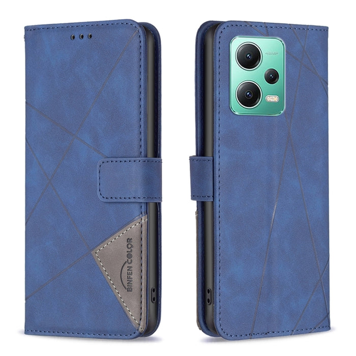 Caja de teléfono de cuero con textura de rombos con hebilla magnética, For vivo Y02 4G, For Xiaomi Redmi 12C, For Xiaomi Redmi K60 / K60 Pro, For Xiaomi Redmi Note 12 Pro+ Global, For Xiaomi Redmi Note 12 Pro 5G Global, For Xiaomi Redmi Note 12 Global