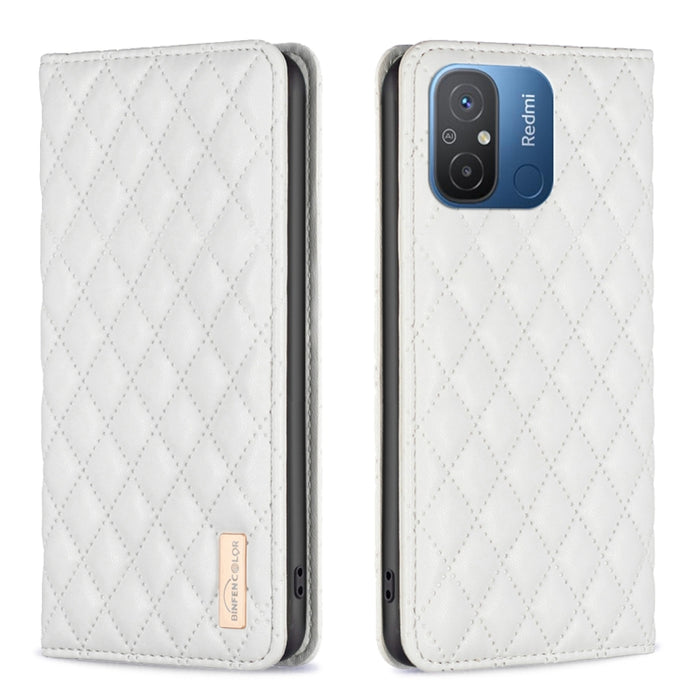 Estuche para teléfono con tapa de cuero magnético Diamond Lattice, For vivo Y02 4G, For Xiaomi Redmi 12C, For Xiaomi Redmi K60 / K60 Pro, For Xiaomi Redmi Note 12 Pro+ Global, For Xiaomi Redmi Note 12 Pro 5G Global, For Xiaomi Redmi Note 12 Global
