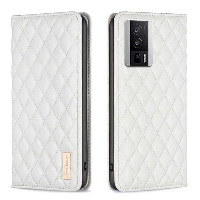 Estuche para teléfono con tapa de cuero magnético Diamond Lattice, For vivo Y02 4G, For Xiaomi Redmi 12C, For Xiaomi Redmi K60 / K60 Pro, For Xiaomi Redmi Note 12 Pro+ Global, For Xiaomi Redmi Note 12 Pro 5G Global, For Xiaomi Redmi Note 12 Global