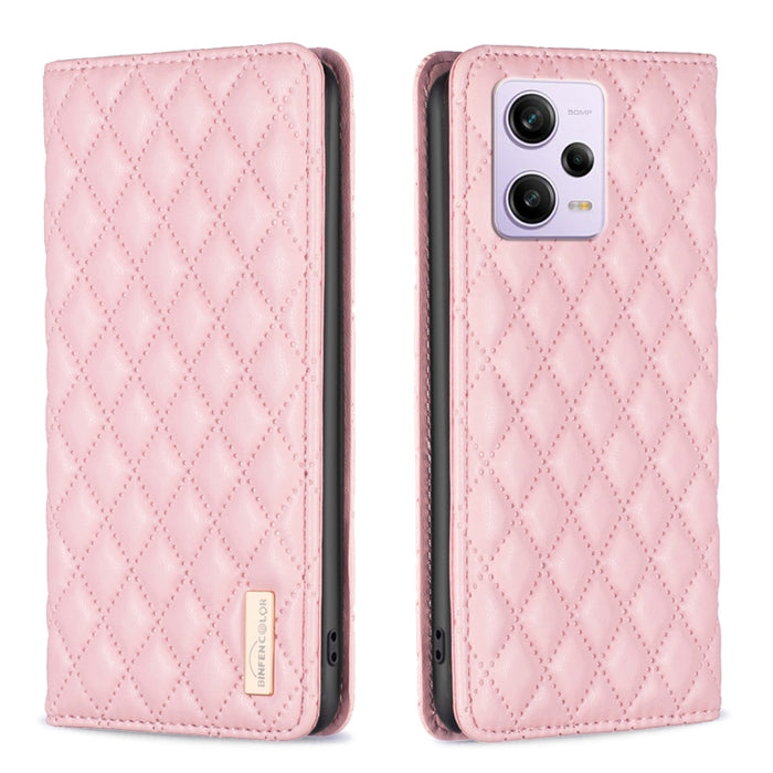 Estuche para teléfono con tapa de cuero magnético Diamond Lattice, For vivo Y02 4G, For Xiaomi Redmi 12C, For Xiaomi Redmi K60 / K60 Pro, For Xiaomi Redmi Note 12 Pro+ Global, For Xiaomi Redmi Note 12 Pro 5G Global, For Xiaomi Redmi Note 12 Global