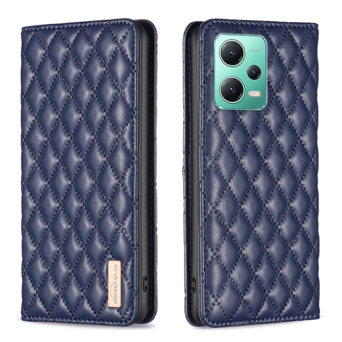 Estuche para teléfono con tapa de cuero magnético Diamond Lattice, For vivo Y02 4G, For Xiaomi Redmi 12C, For Xiaomi Redmi K60 / K60 Pro, For Xiaomi Redmi Note 12 Pro+ Global, For Xiaomi Redmi Note 12 Pro 5G Global, For Xiaomi Redmi Note 12 Global