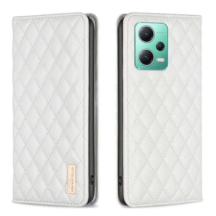 Estuche para teléfono con tapa de cuero magnético Diamond Lattice, For vivo Y02 4G, For Xiaomi Redmi 12C, For Xiaomi Redmi K60 / K60 Pro, For Xiaomi Redmi Note 12 Pro+ Global, For Xiaomi Redmi Note 12 Pro 5G Global, For Xiaomi Redmi Note 12 Global