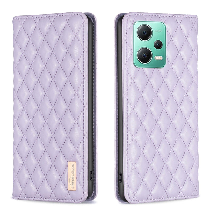 Estuche para teléfono con tapa de cuero magnético Diamond Lattice, For vivo Y02 4G, For Xiaomi Redmi 12C, For Xiaomi Redmi K60 / K60 Pro, For Xiaomi Redmi Note 12 Pro+ Global, For Xiaomi Redmi Note 12 Pro 5G Global, For Xiaomi Redmi Note 12 Global