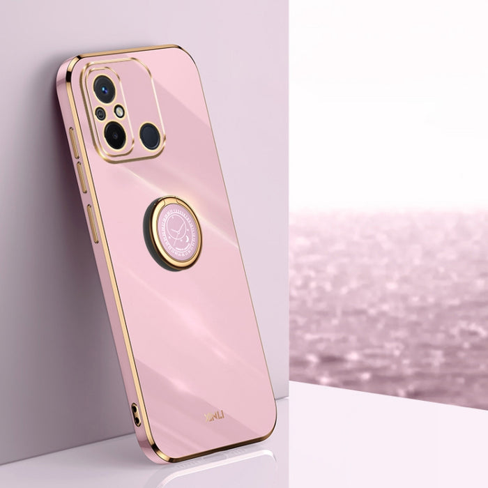 XINLI Straight Edge 6D Electroplate TPU Funda para teléfono con soporte para anillo, For vivo iQOO 11 Pro 5G, For Xiaomi Redmi 12C 4G, For Xiaomi Redmi Note 12 Pro Speed, For Honor 80 GT 5G, For Honor 80 Pro Flat