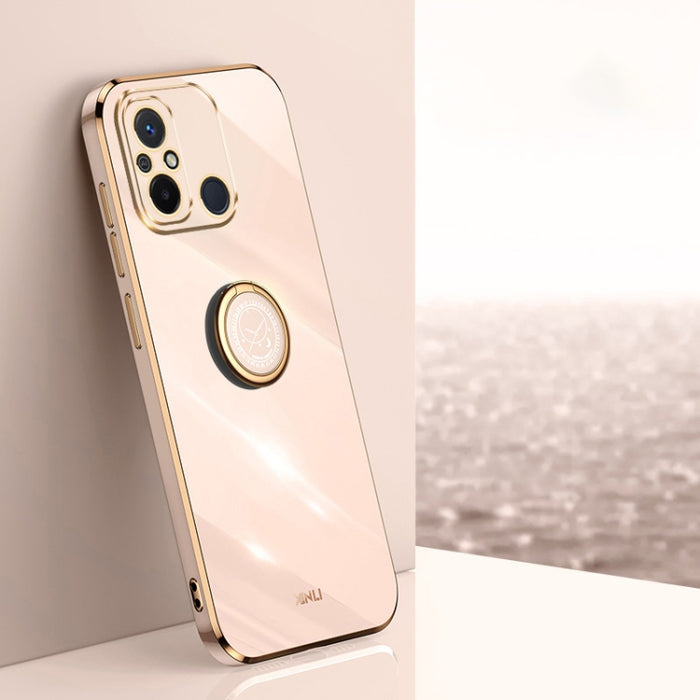 XINLI Straight Edge 6D Electroplate TPU Funda para teléfono con soporte para anillo, For vivo iQOO 11 Pro 5G, For Xiaomi Redmi 12C 4G, For Xiaomi Redmi Note 12 Pro Speed, For Honor 80 GT 5G, For Honor 80 Pro Flat