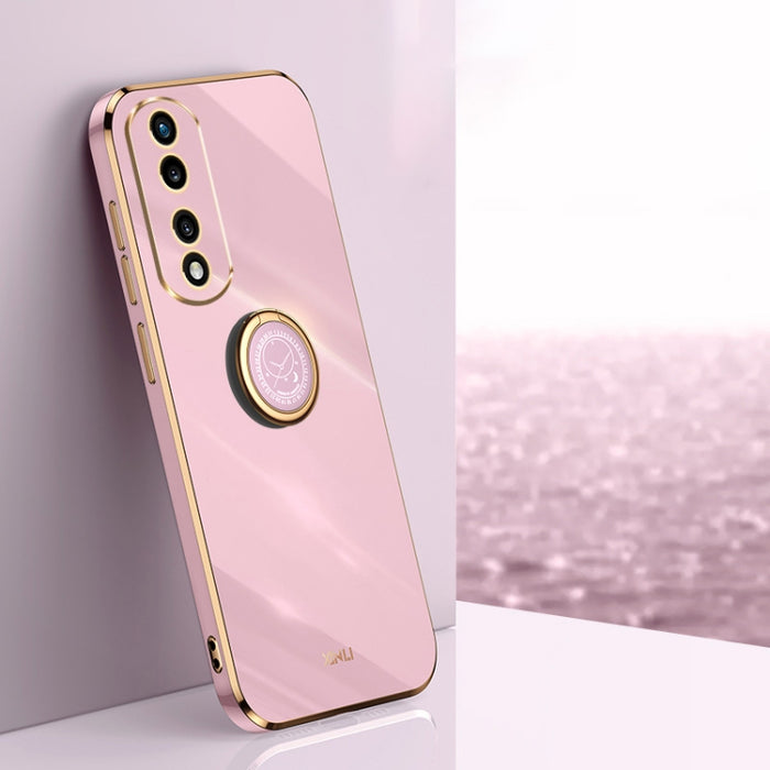 XINLI Straight Edge 6D Electroplate TPU Funda para teléfono con soporte para anillo, For vivo iQOO 11 Pro 5G, For Xiaomi Redmi 12C 4G, For Xiaomi Redmi Note 12 Pro Speed, For Honor 80 GT 5G, For Honor 80 Pro Flat