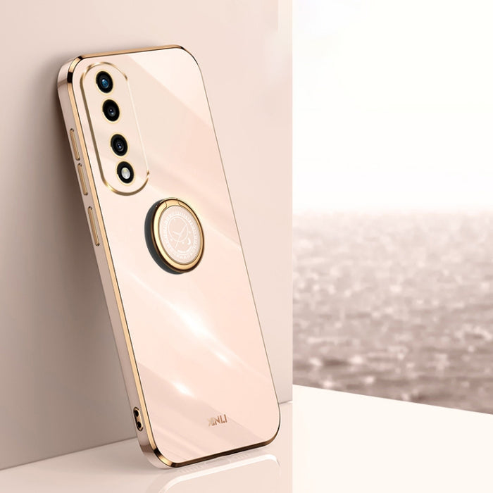 XINLI Straight Edge 6D Electroplate TPU Funda para teléfono con soporte para anillo, For vivo iQOO 11 Pro 5G, For Xiaomi Redmi 12C 4G, For Xiaomi Redmi Note 12 Pro Speed, For Honor 80 GT 5G, For Honor 80 Pro Flat