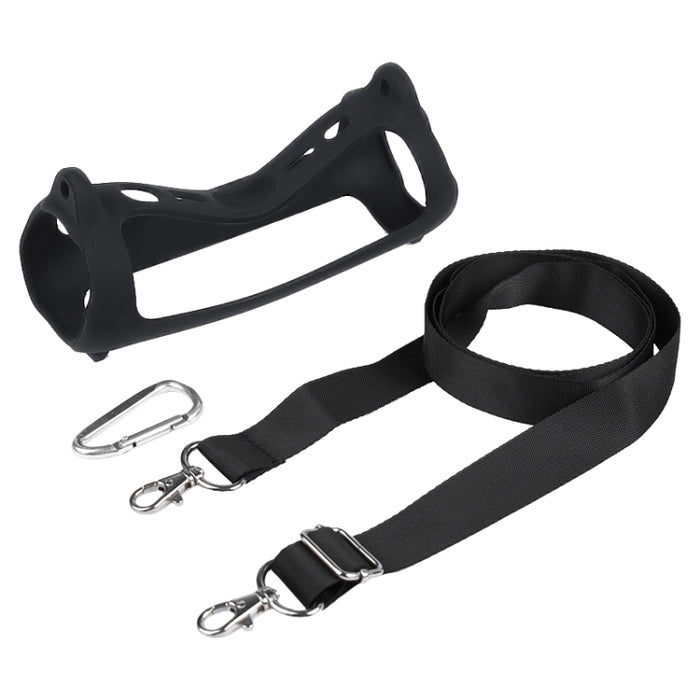 Estuche de silicona portátil para altavoz Bluetooth con correa para el hombro, Black, Red, Blue