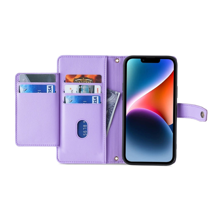 Estuche para teléfono de cuero con cremallera cruzada con textura de oveja, For TCL 405 / 406 / 408, For vivo S16 / S16 Pro, For vivo Y02 4G, For Fujitsu Arrows N F-51C, For Xiaomi Redmi K60E, For Xiaomi Redmi K60 / K60 Pro, For Honor 80 GT            ...