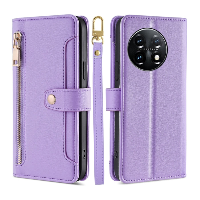 Estuche para teléfono de cuero con cremallera cruzada con textura de oveja, For TCL 405 / 406 / 408, For vivo S16 / S16 Pro, For vivo Y02 4G, For Fujitsu Arrows N F-51C, For Xiaomi Redmi K60E, For Xiaomi Redmi K60 / K60 Pro, For Honor 80 GT            ...