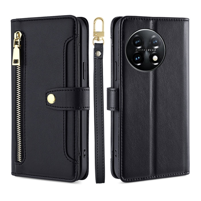 Estuche para teléfono de cuero con cremallera cruzada con textura de oveja, For TCL 405 / 406 / 408, For vivo S16 / S16 Pro, For vivo Y02 4G, For Fujitsu Arrows N F-51C, For Xiaomi Redmi K60E, For Xiaomi Redmi K60 / K60 Pro, For Honor 80 GT            ...